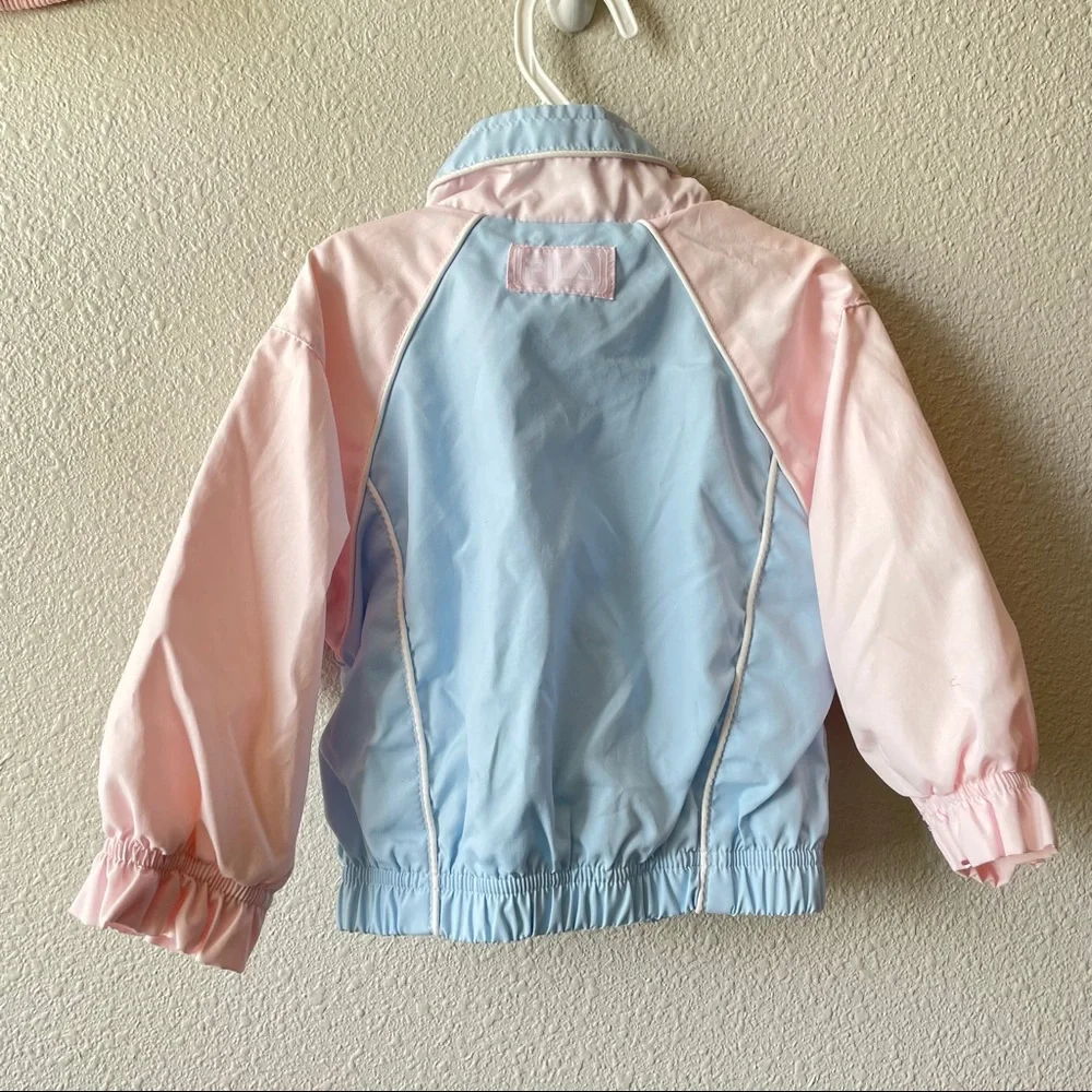 Vintage 90’s Y2K Fila Pastel Snow / Ski Jacket W/ Pockets 12 Months